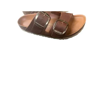 Birkenstock Arizona Big Buckle Sandals EU 38 US 7-7.5 Brown Leather Gold slide thumbnail 6