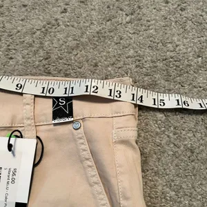 Vibrant Khaki Pops Cargo Pants Sand Beige‎ Wide Leg High Rise Small NEW thumbnail 4