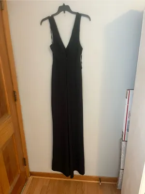 Abercrombie &‎ Fitch Black Sleeveless Wrap Jumpsuit thumbnail 2