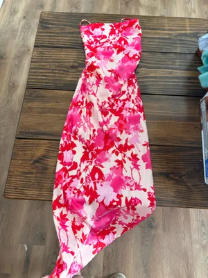 Hello Molly Semi-formal Dress | floral | pink and red | XS thumbnail 5