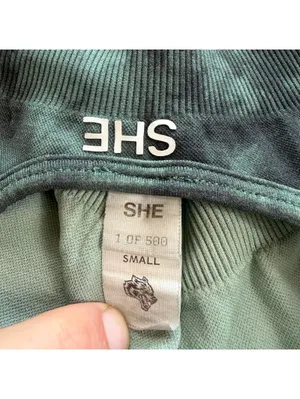 Darc Sport Wolves SHE Seamless Sports Bra S Rare 1 of 500!! Green Marble Tie Dye thumbnail 4