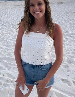 White Cropped Blouse thumbnail 2