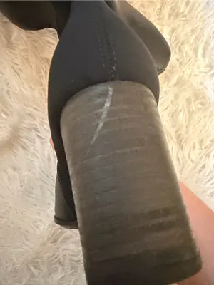 Paul Green Black Leather Knee High Boots US 10 Block Heel Zip NWOB thumbnail 6