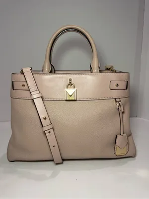 Michael Kors Blush Pink Leather 2-Way Satchel Crossbody Bag AV-1807 thumbnail 14