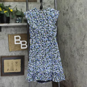 NEW Tommy Hilfiger Chiffon Floral Fit & Flare Dress Sky Captain / Blue Multi 4 thumbnail 2
