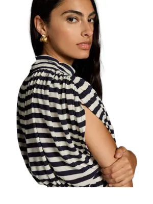 New With Tags Anthropologie Maeve Petite Striped Tee Sz MP thumbnail 3