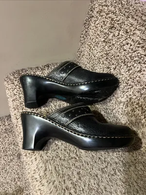 b.o.c. Black Leather Studded Slip thumbnail 3