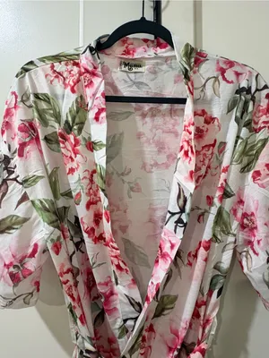 Show me Your MuMu Brie Robe Pink Floral Robe thumbnail 3