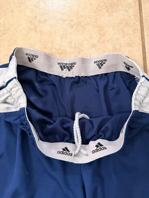 Adidas Climalite Navy & White Athletic Running Shorts thumbnail 3