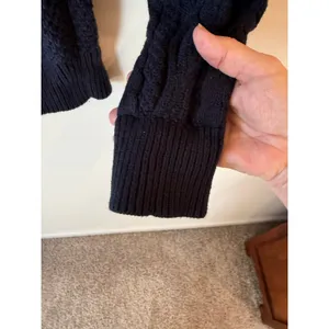 J.Crew Mercantile Long Sleeve Cable Knit Pullover Sweater Blue Women's Medium thumbnail 8