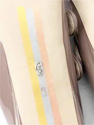 SAM EDELMAN McKenna Nude Patent Leather Strappy Mary Jane Mules Size 9 thumbnail 3