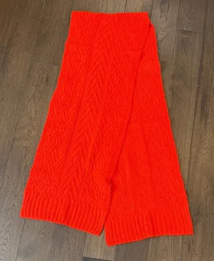 J. Crew Red Knit Scarf - C22-005 thumbnail 1