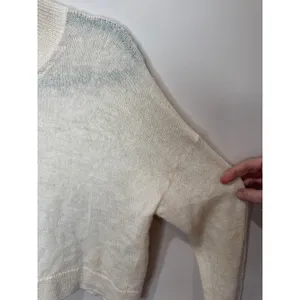 Acne Studios Ryssa Alpaca Merino Wool Cream Cropped‎ Sweater Sz S thumbnail 3
