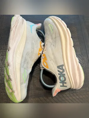 Hoka Clifton 9 Running Shoes Beige 7.5 B Women thumbnail 6