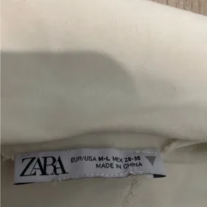 Zara White Ruched Short Sleeve Top thumbnail 2
