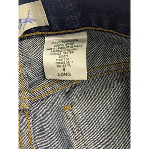 Gap Straight Boy Cut Jeans Womens 6 Long Blue Dark Wash Denim‎ 372071 thumbnail 7