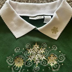 Vintage Hasting-smith Women's Holidays Christmas Green Sweatshirt thumbnail 3