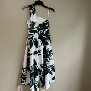NWT asos leaf white green petite dress‎ Size 2P thumbnail 7