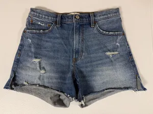 Women’s Abercrombie Denim High Rise Shorts 10 thumbnail 1