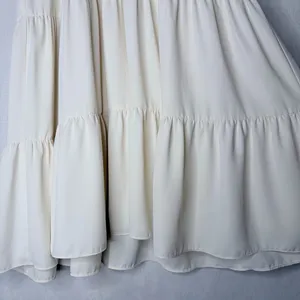 Amanda Uprichard White Midi Tiered Dress thumbnail 7