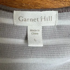 Garnet Hill Midi Dress Womens Large Taupe White Stripe‎ Slits Sleeveless Tank L thumbnail 10