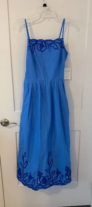 NWT Free Assembly Dress Blue Size XS thumbnail 1