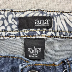 ANA A New Approach Womens Jeans Size 8 Blue Modern Bootcut Medium Wash Denim thumbnail 5