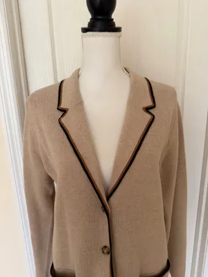 NWT $ 129 j.jill Woman’s Wearever Double-Knit Sweater-Jacket, Sz S thumbnail 4