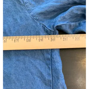 Splendid Denim Chambray Tunic Shirt Dress Tie Waist Long Sleeve‎ Blue Medium thumbnail 7