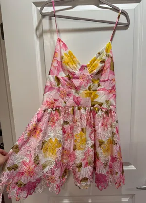 Showpo Mini Dress Floral Lace thumbnail 2