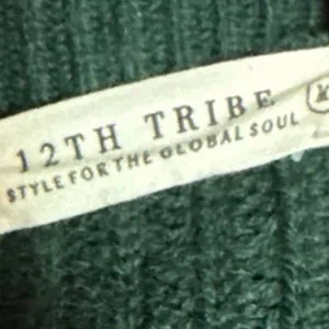 12th Tribe Green Rib Knit Long Sleeve Button Oversized Cardigan Sweater Top Sz M thumbnail 4
