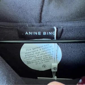 Anine Bing Harvey Serif Sweatshirt in Black - NWT thumbnail 6