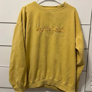 Myrtle Beach South Carolina Yellow Vintage Crewneck thumbnail 2