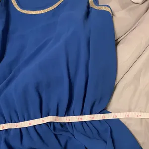 Mo & Co. dress 100% silk Blue Size M thumbnail 4