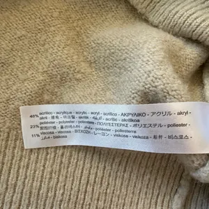 Zara Women's Beige Knit Oversized Crew Long Sleeve Pullover Sweater Top Size M thumbnail 3