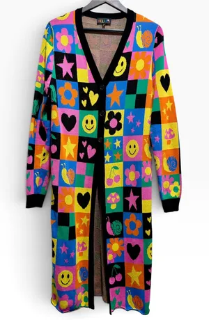 dELiA*s x Dolls Kill Happy In My Mind Y2K Duster Cardigan S thumbnail 1