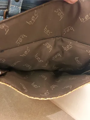 b.o.c. Teal and Tan Woven Front Tote Bag. Gorgeous thumbnail 7