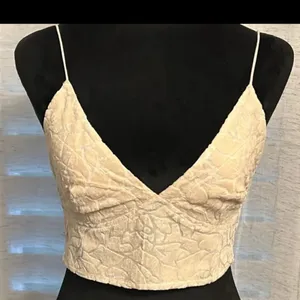 NWOT Free People | FP One Cream One Carrie Flocked Bralette Sz Small thumbnail 3