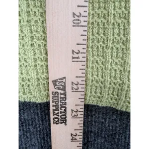 Milk & Honey Lime Chartreuse Green Knit Vest S Y2K 90s Minimalist Button Front thumbnail 6