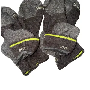 Smartwool PhD Ankle Socks Womens M Gray Excellent Merino Wool 2 Pair Lot thumbnail 3