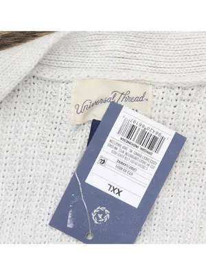 NWT Universal Thread Womens Button-Front Sweater Vest 94429990 Light Gray XXL thumbnail 7
