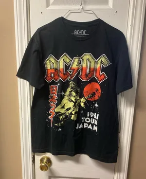 Ac/Dc Japan Tour tee Black Size M thumbnail 1
