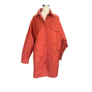 Nike Sportswear Essentials Quilted Trench Jacket Womens L NWT Rugged Orange NEW thumbnail 15