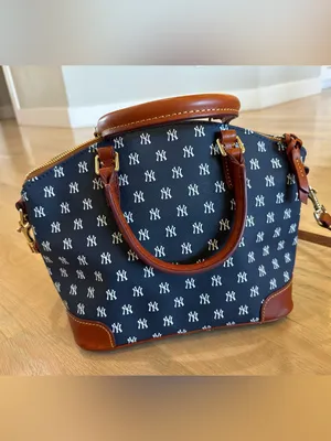 Dooney and Bourke MLB New York Yankees domed zip satchel thumbnail 13