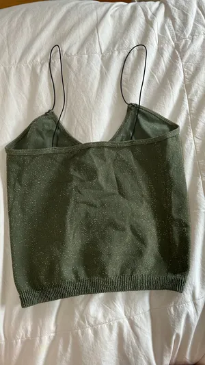 Free People Sparkly Green Tank thumbnail 2