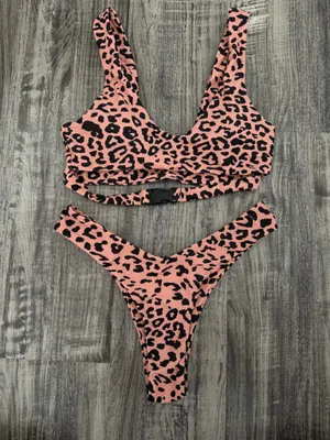 Zaful Cheetah Bikini Set thumbnail 3