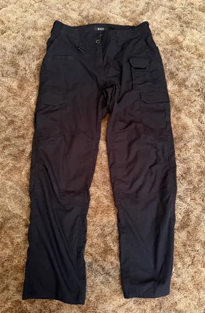 5.11 Tactical Utility Cargo Pants Black Rugged Work Wear Gorpcore Rip Stop thumbnail 1