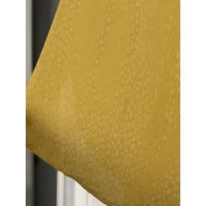 Umgee Blouse Women Medium Yellow Leopard‎ Jacquard Short Sleeve Scoop Neck K5294 thumbnail 4