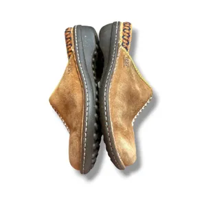 UGG Tasmina Clogs Womens 8 Chestnut Suede Shearling Lined Mules 5177 thumbnail 4