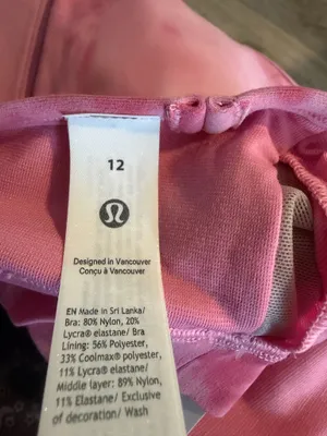 Lululemon Flow Y Bra A-C Cup Strawberry Smoothie 12 NWT thumbnail 7